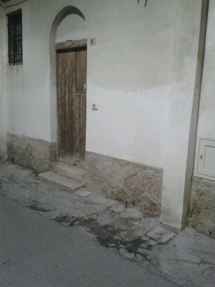 VIA ALLORO scoli fognari