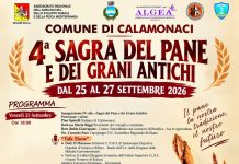 Calamonaci: Dal 25 al 27 settembre la IV Sagra del Pane